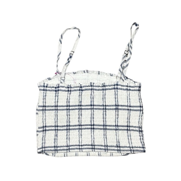 Abercrombie & Fitch Womens Windowpane Sheered Crop Top and Shorts Set Small - Picture 6 of 9